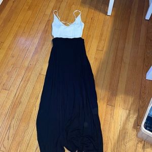 Long thing strap dress